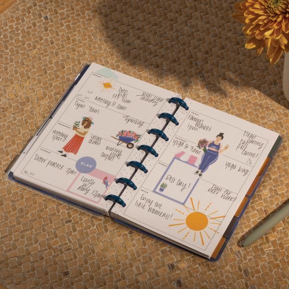 Happy Planner 12-Month Undated Mini Disc Bound Planner - Share Your Magic