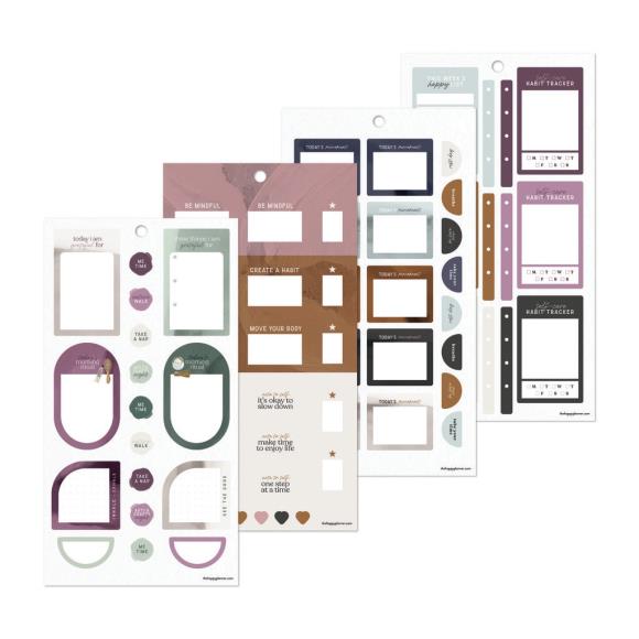 Happy Planner Classic Sticker Value Pack - Wellness Prompt