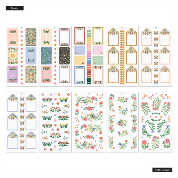 Happy Planner Classic Sticker Value Pack - Golden Meadow by Caroline Alfreds