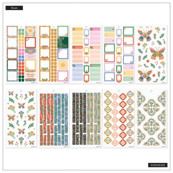 Happy Planner Classic Sticker Value Pack - Golden Meadow by Caroline Alfreds