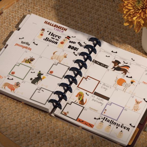 Happy Planner 12-Month Undated Classic Disc Bound Planner - Share Your Magic