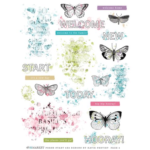 49 And Market Rub-On Transfer Set - Fresh Start