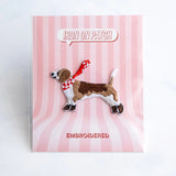 Dog Iron-On Patch Mountain Hiking