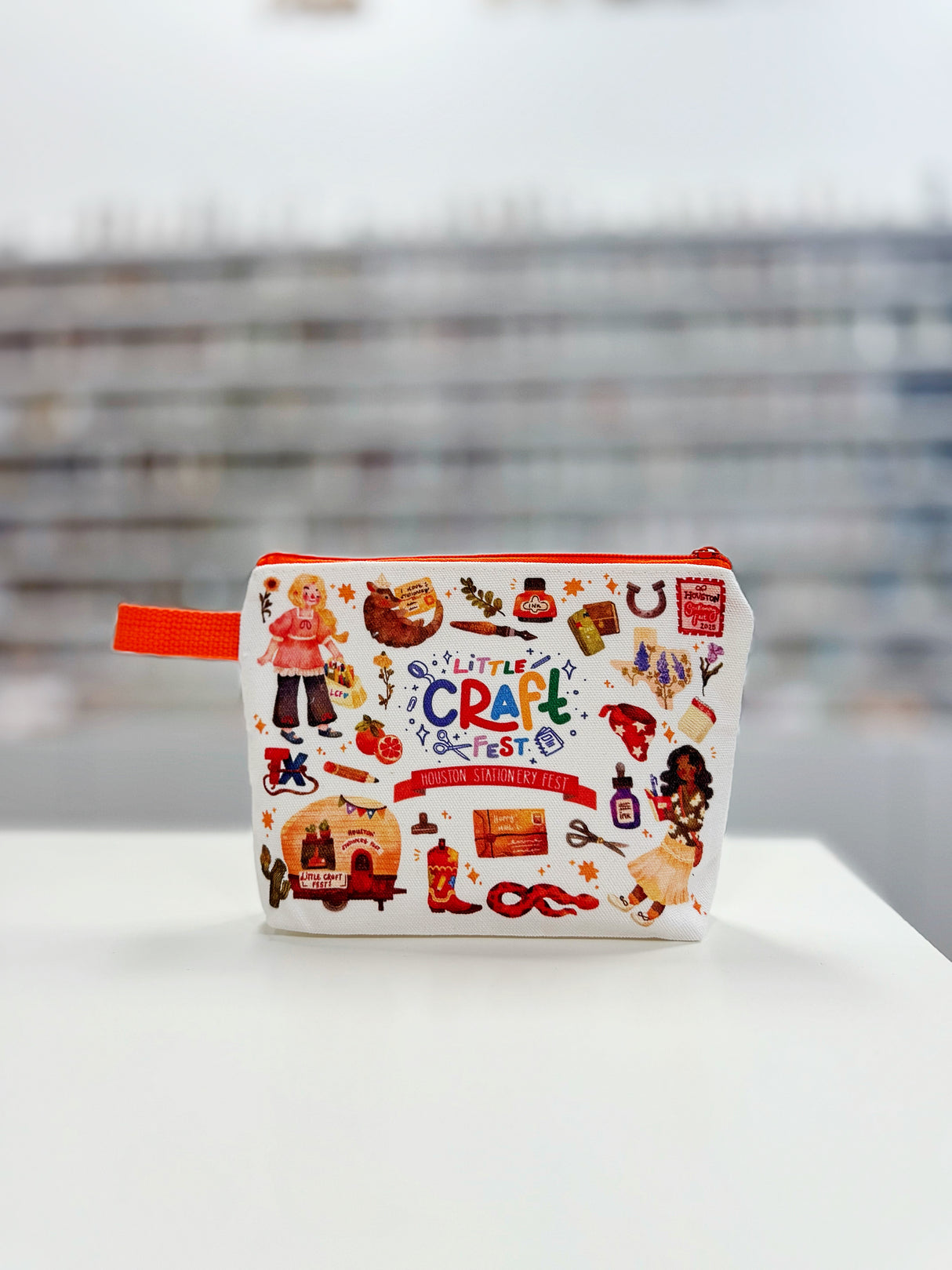 Houston Stationery Fest Pencil Pouch - Paperaicashop x Little Craft Fest
