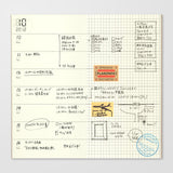 TRAVELER'S Notebook 019 Free Diary Weekly + Memo (Regular Size)