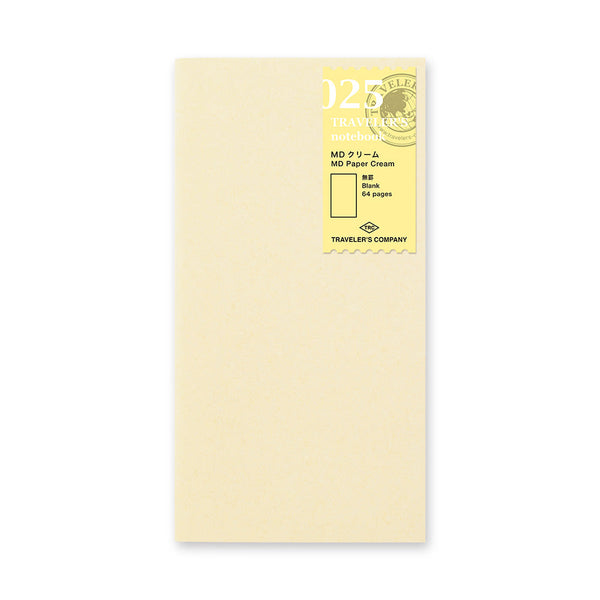 TRAVELER'S Notebook 025 MD Paper Cream (Regular Size)