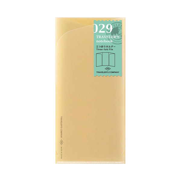 TRAVELER'S Notebook 029 Three-fold File (Regular Size)