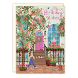 Townhouse Scene Birthday Card