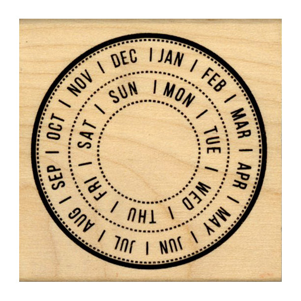 Kodomo No Kao Rubber Stamp - Circular Calendar