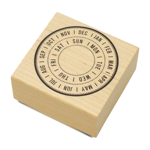 Kodomo No Kao Rubber Stamp - Circular Calendar