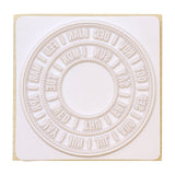Circular Calendar Rubber Stamp