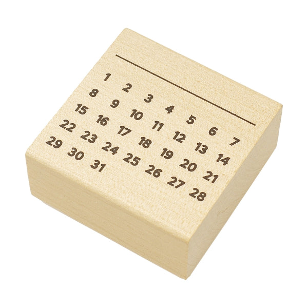 Kodomo No Kao Rubber Stamp - Monthly Calendar