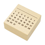 Monthly Calendar Rubber Stamp