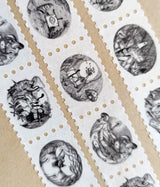 Jon Turner Illustration - Matchsticks Miniatures Fantasy Art Stamp Washi Tape