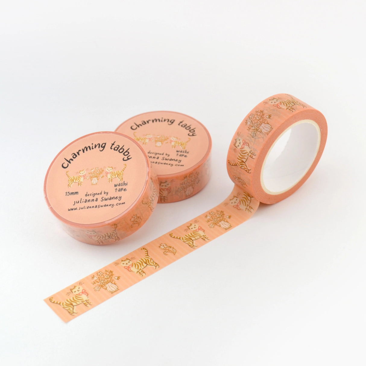 Charming Tabby 15mm Washi Tape