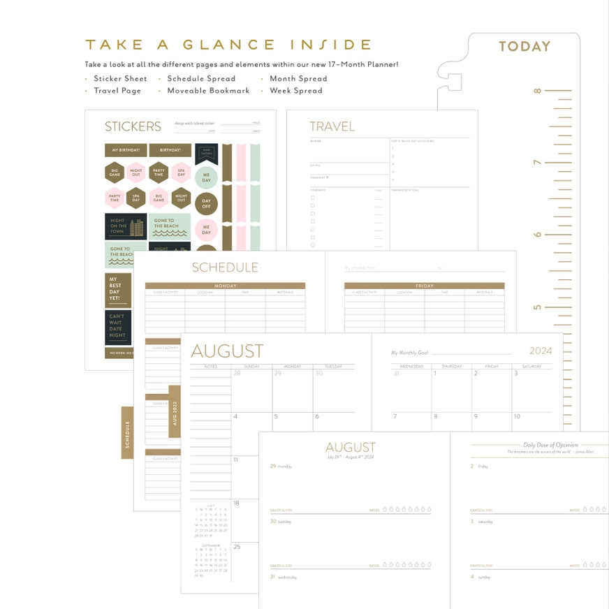 Love You 2024-2025 Seedlings 17 Month Planner