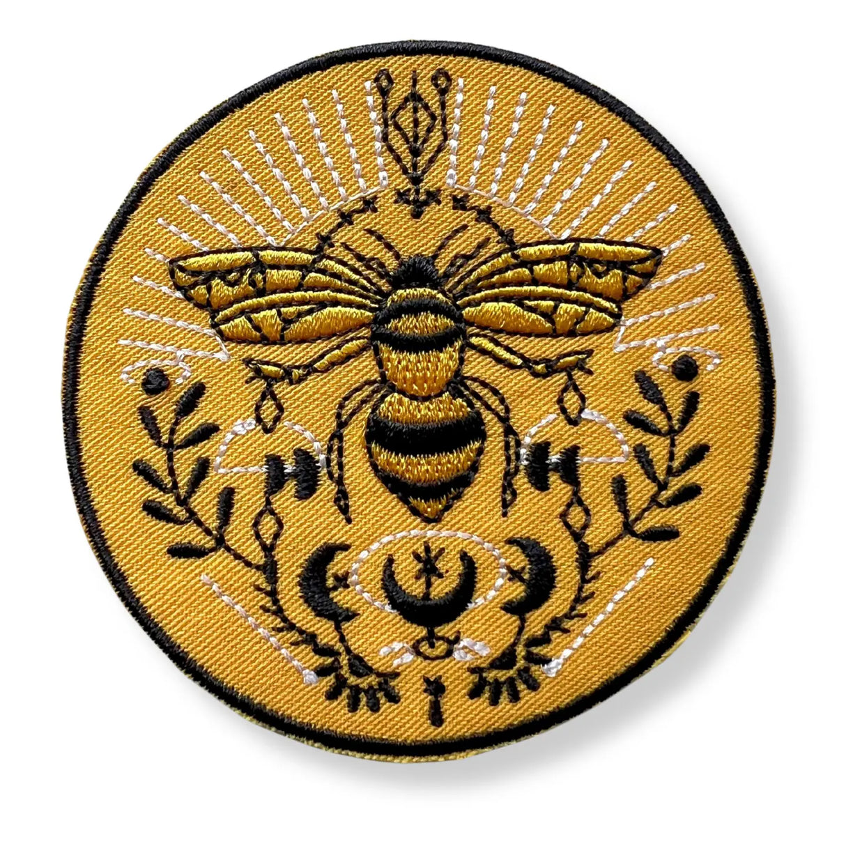 Bee Embroidery Sticker Patch