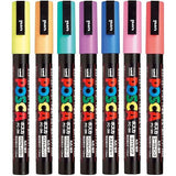 POSCA Paint Marker 7-Color PC-3M Pastel Color Set