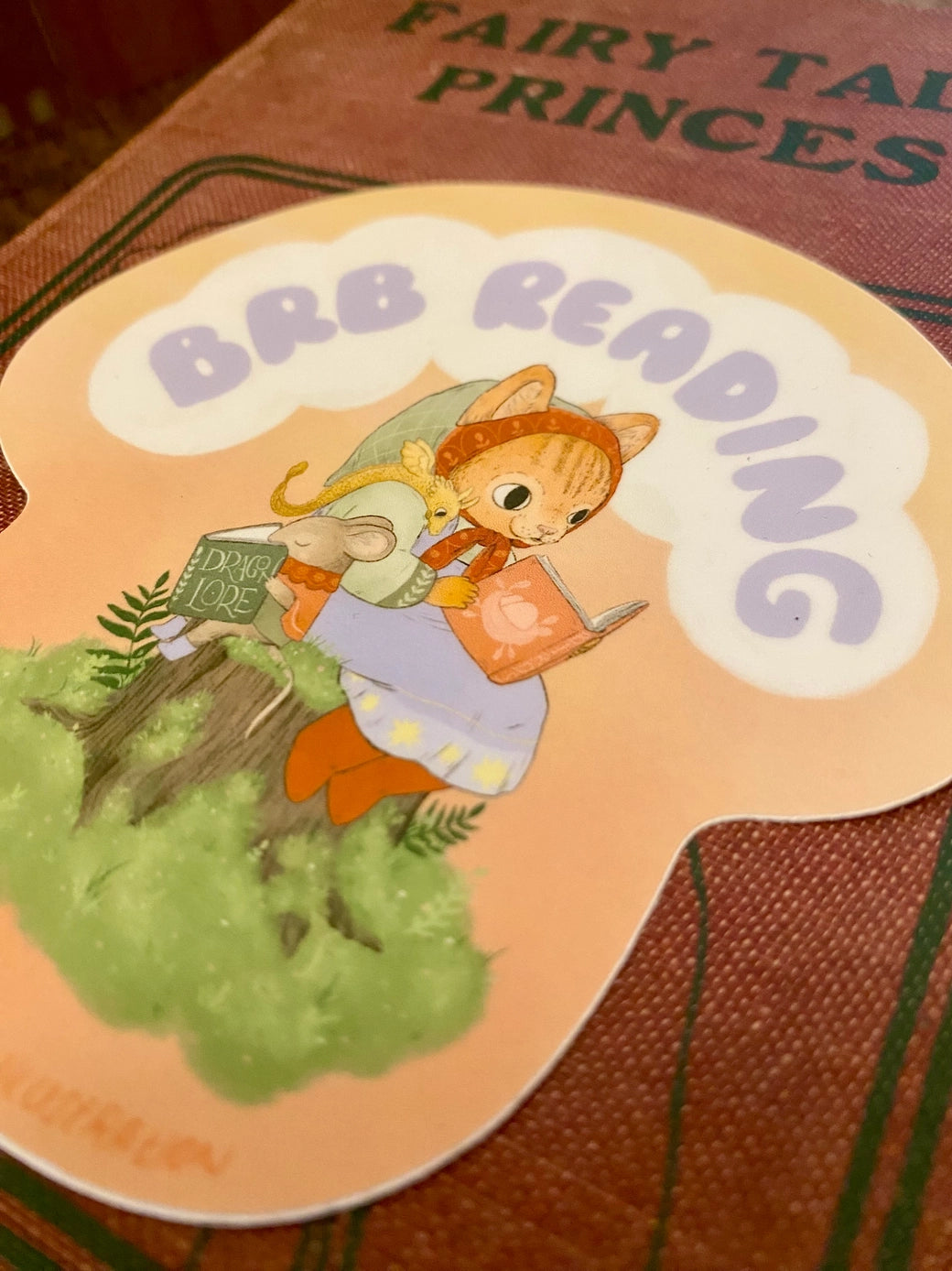 Marika Paz Vinyl Sticker - BRB Reading