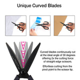 10th Anniversary Limited Edition Titanium Curved Blade Scissors White