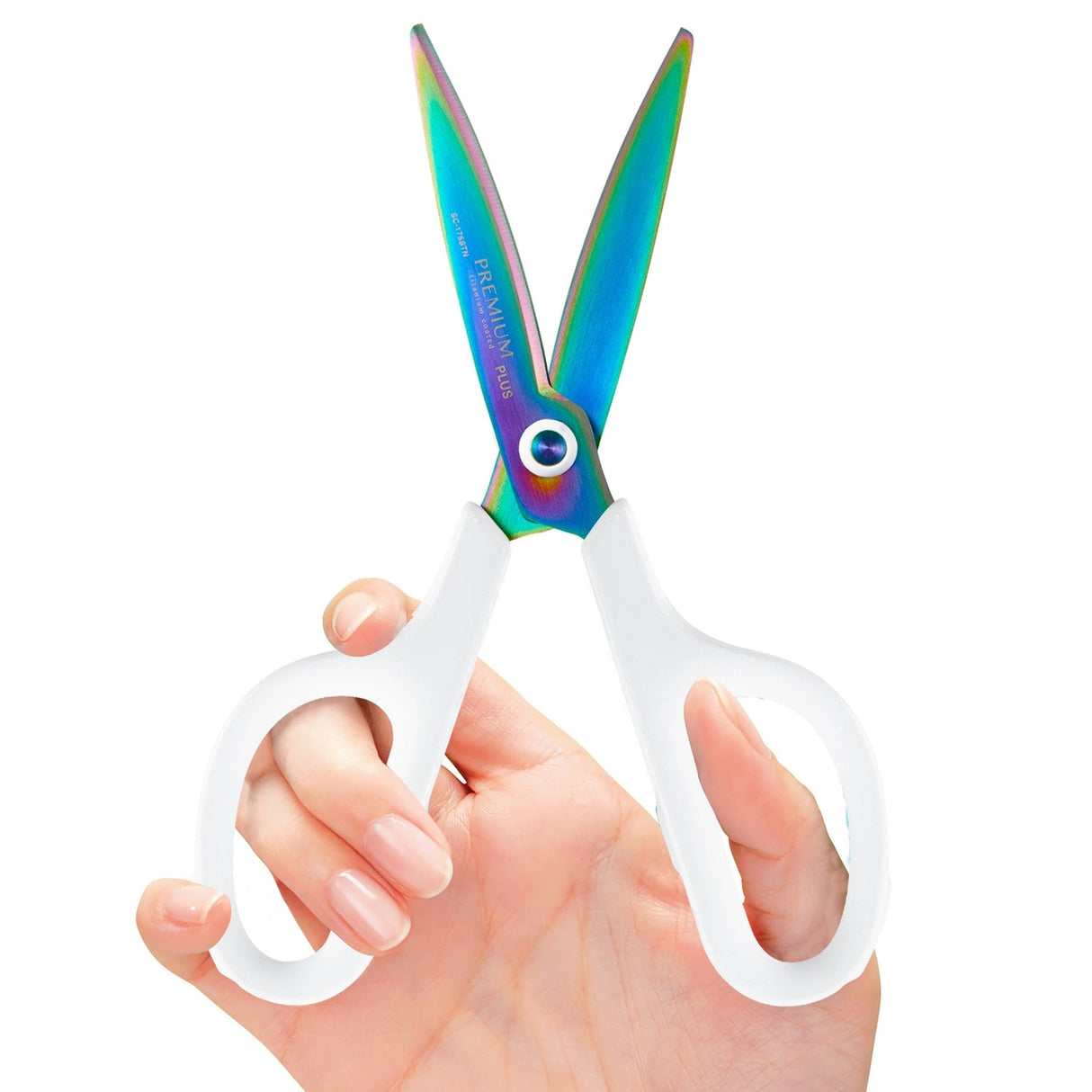 10th Anniversary Limited Edition Titanium Curved Blade Scissors White