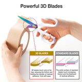 10th Anniversary Limited Edition Titanium Curved Blade Scissors White