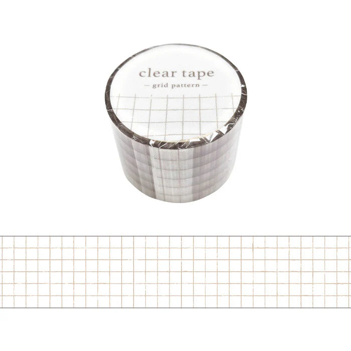 Cinta adhesiva PET transparente con patrón de cuadrícula