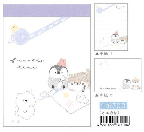 Penguin, Otter, Bear Arts & Craft Time Mini Notepad