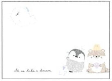 Penguin, Otter, Bear Arts & Craft Time Mini Notepad