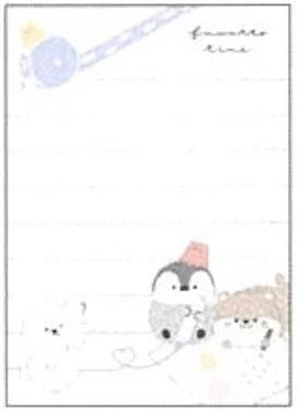 Penguin, Otter, Bear Arts & Craft Time Mini Notepad