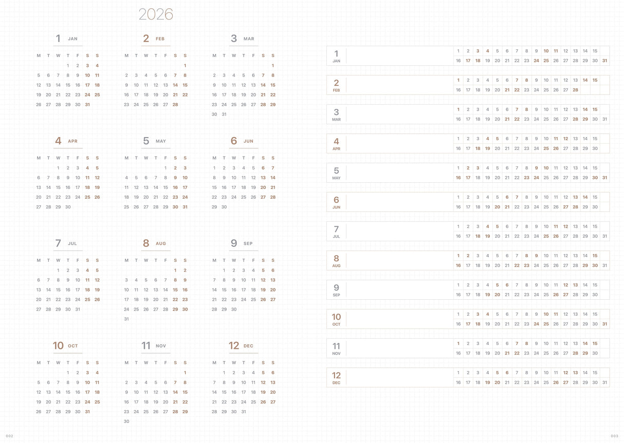 Take A Note 2026 Medium B6 Weeks Planner