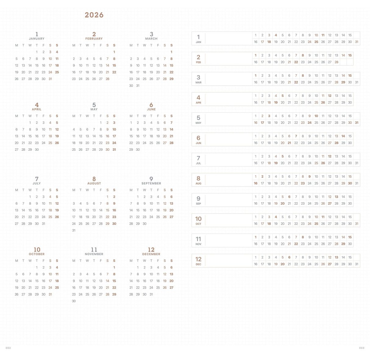 Take A Note 2026 Slim Biweek Planner (Shipping Now)