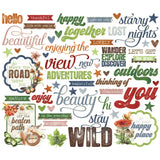 Simple Vintage Woodlands Sentiment Die Cut Cardstock Set