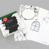 Shinzi Katoh Memo Pad - Cat Hill Black