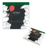 Shinzi Katoh Memo Pad - Cat Hill Black