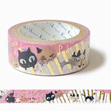Shinzi Katoh Design - Music Uneven Cats Washi Tape