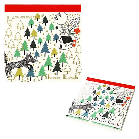 Shinzi Katoh Memo Pad  - Hide and Seek with the Wolf