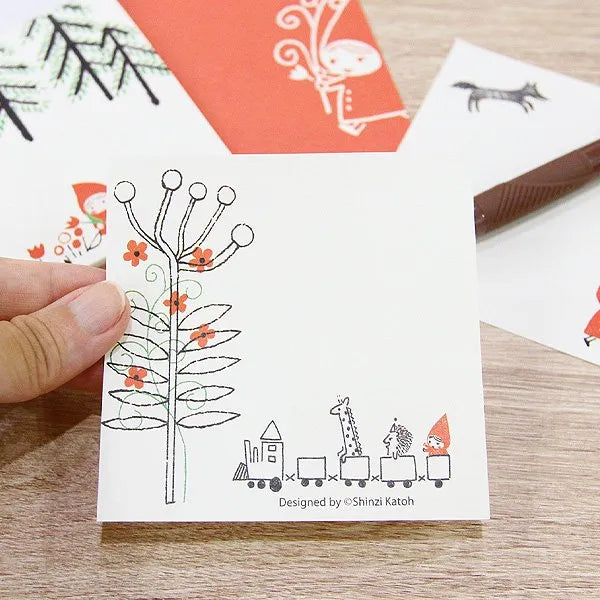 Shinzi Katoh Memo Pad - Bouquet