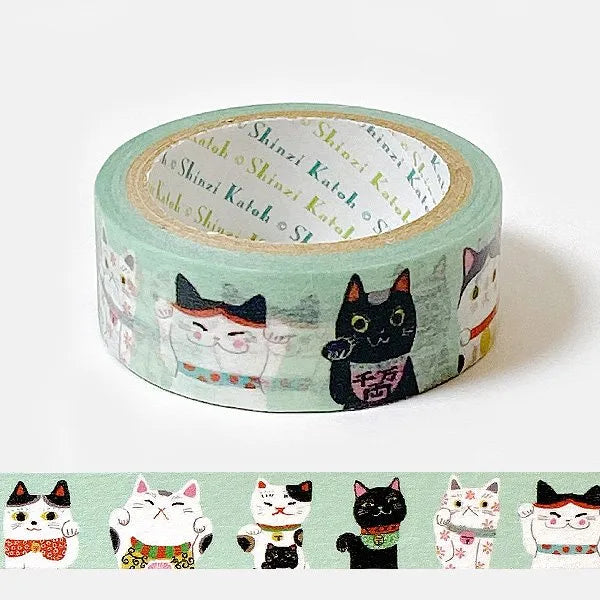 Shinzi Katoh Design - Lucky Cat Washi Tape