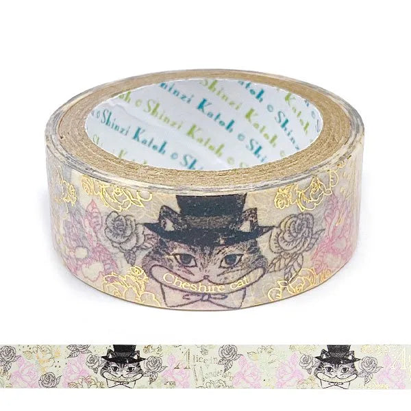 Shinzi Katoh Design - Mysterious Alice Cheshire Cat Washi Tape