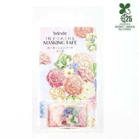Bande Sticker Roll - Carnation Bouquet Pink
