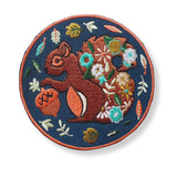 Squirrel Embroidery Sticker Patch
