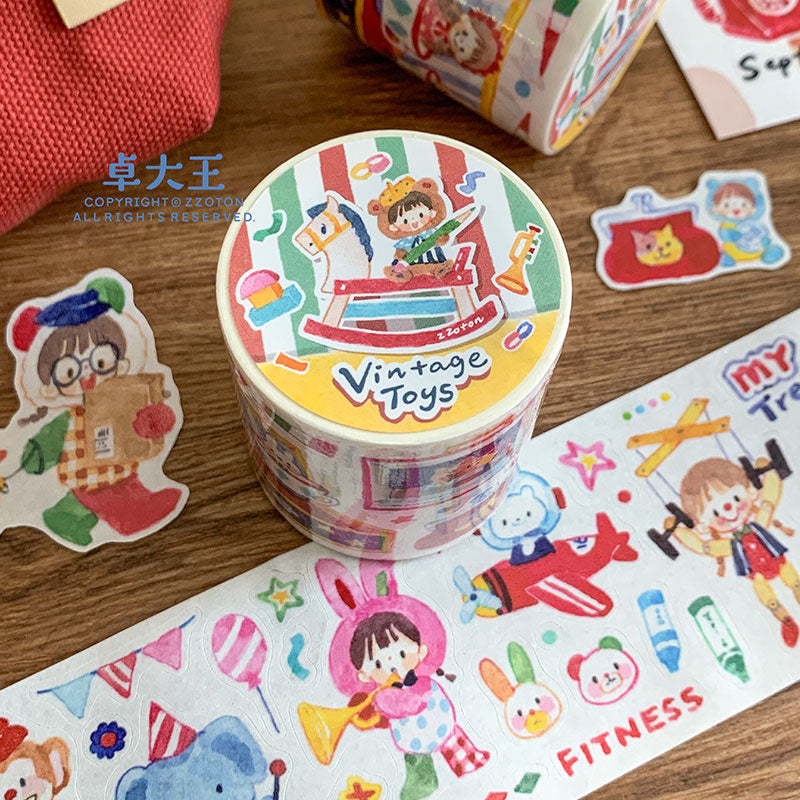 Molinta - Vintage Toys Sticker Roll – Little Craft Place