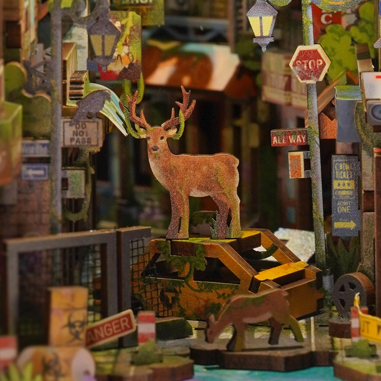 Diy Miniature House Book Nook Kit: Haven Zero w/ Dust Cover