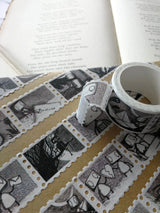 Robot Stamps Washi Tape- Landscape Format