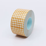 36 Sublo Label Sticker Roll Large - Gingham Check Orange
