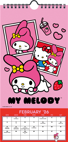 2026 Hello Kitty and Friends Mini Poster Calendar