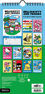 2026 Hello Kitty and Friends Mini Poster Calendar