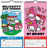 2026 Hello Kitty and Friends Mini Poster Calendar
