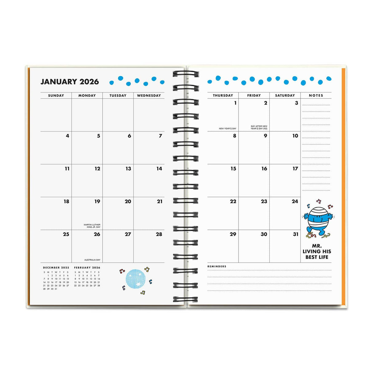 2026 Mr. Positive Thinking Chenille Patch Planner